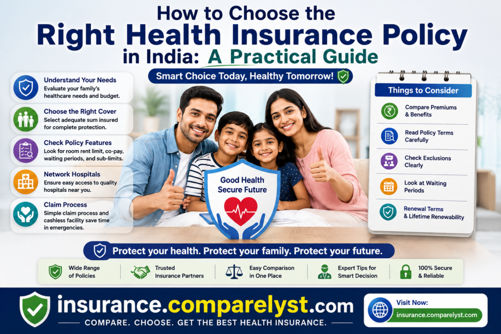 How to Choose the Right Health Insurance Policy in India: A Practical Guide